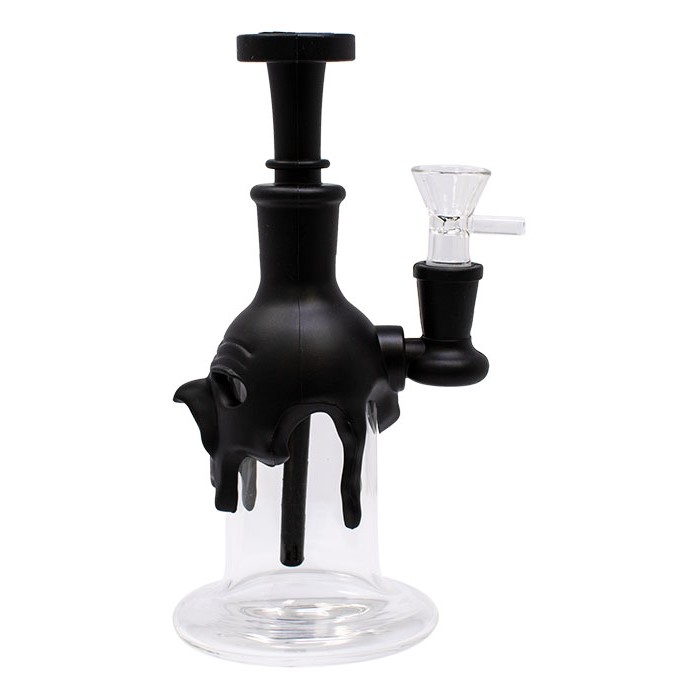 Black Woodpecker 8 Inches Silicone Bong