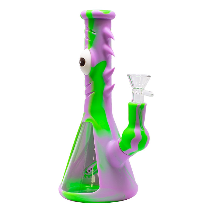 Purple Silicone One Eye Monster 9 Inches Bong