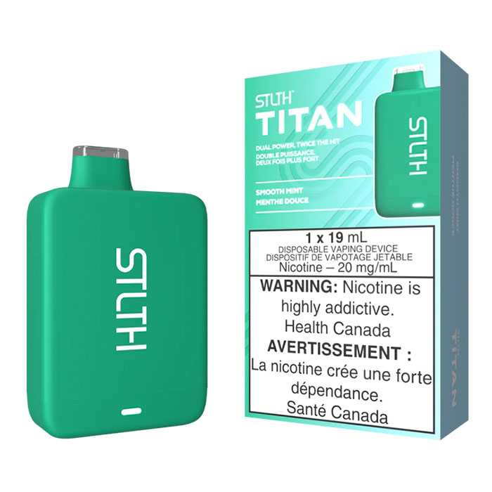 (Stamped) Smooth Mint Stlth Titan 10000 Puffs Disposable Vape Ct 5