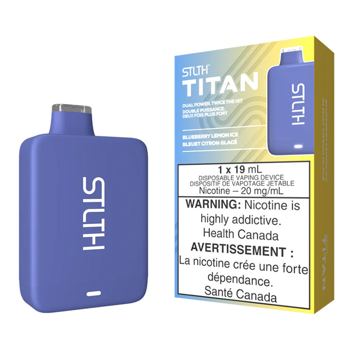 (Stamped) Blueberry Lemon Ice Stlth Titan 10000 Puffs Disposable Vape Ct 5