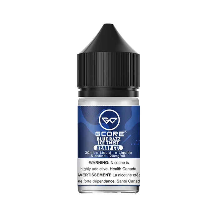 G Core 20mg-mL Blue Razz Ice Twist 30ML E-Juice