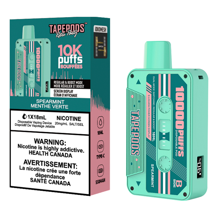 Spearmint Tapepods 10000 Puffs Disposable Vape Ct-5