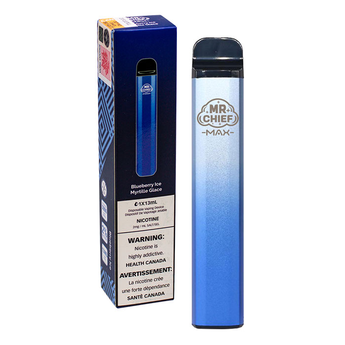 MR Chief Max Blueberry Ice 10000 Puffs Disposable Vape Ct-10