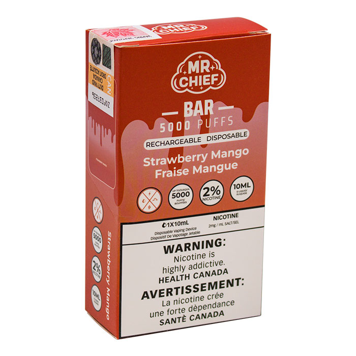 MR Chief Bar Strawberry Mango 5000 Puffs Disposable Vape Ct-10