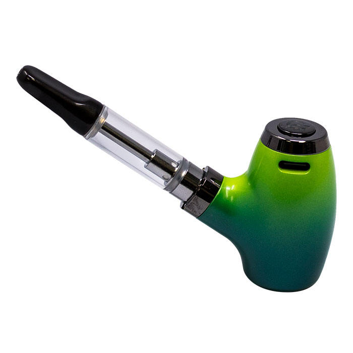 Green & Teal Shade Sherlock Pipe Shaped 510 Cartridge Battery