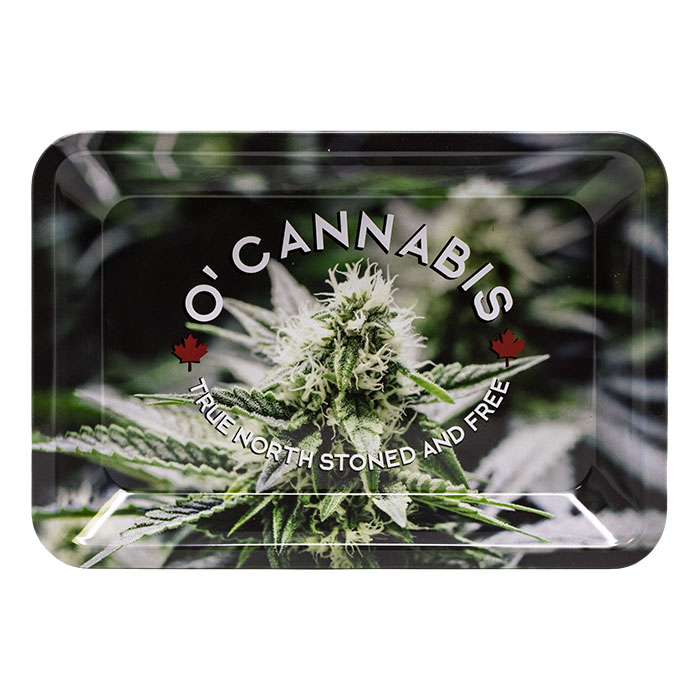 RAW 'O' Cannabis True North Stoned and free Mini Rolling Tray