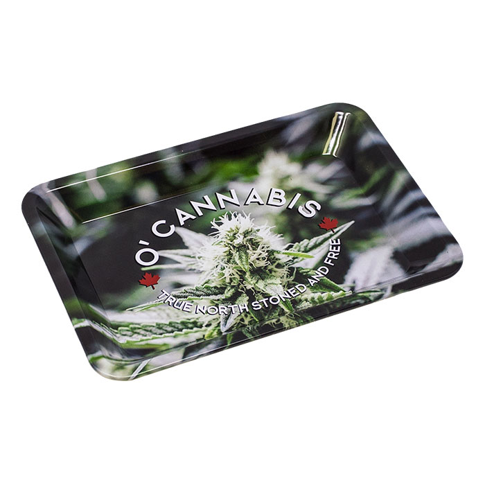 RAW 'O' Cannabis True North Stoned and free Mini Rolling Tray