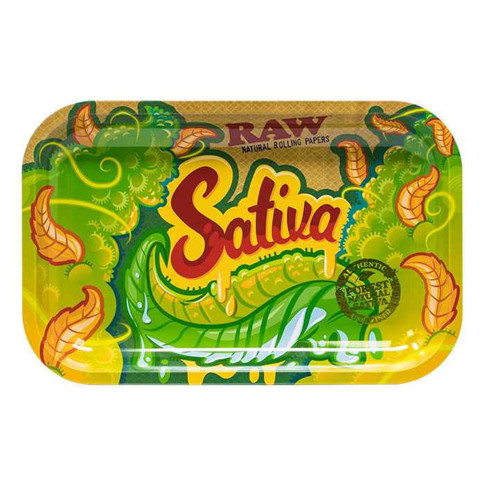 RAW Sativa Small Rolling Tray