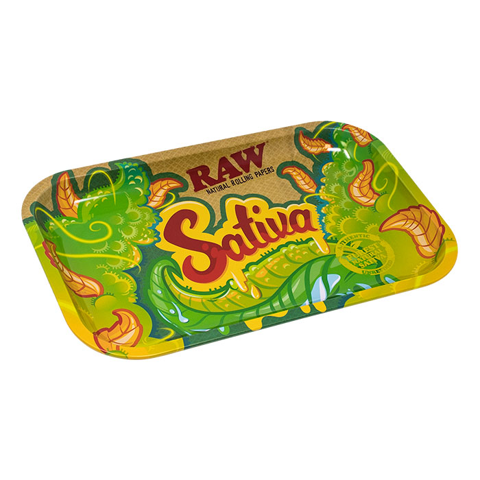 RAW Sativa Small Rolling Tray