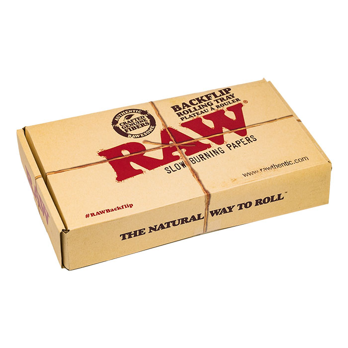 RAW Bamboo Backflip Rolling Tray With Magnet