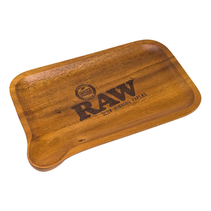 RAW Wooden Spout Rolling Tray