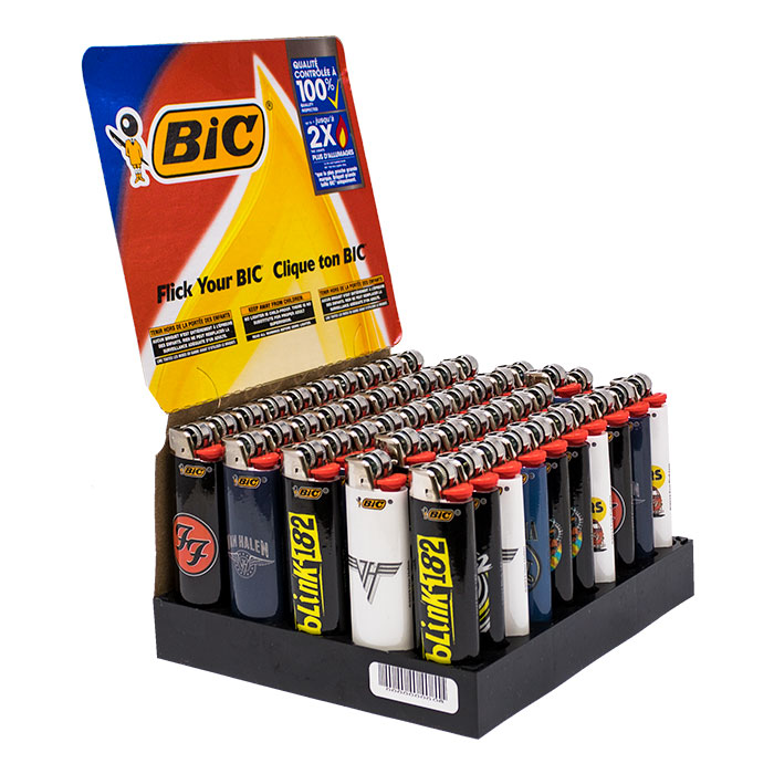 Bic Van Hal'n Lighters Display Of 50