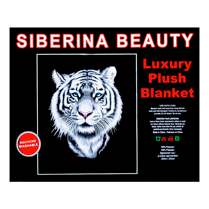 Siberian Beauty Queen Size Plush Blanket 