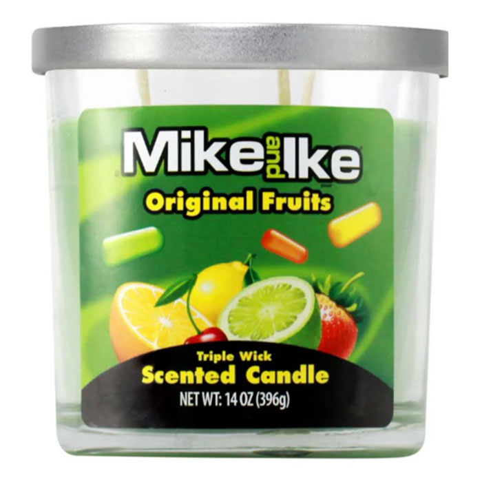 Mike and Ike Original Fruits Triple Wick Scented Candle