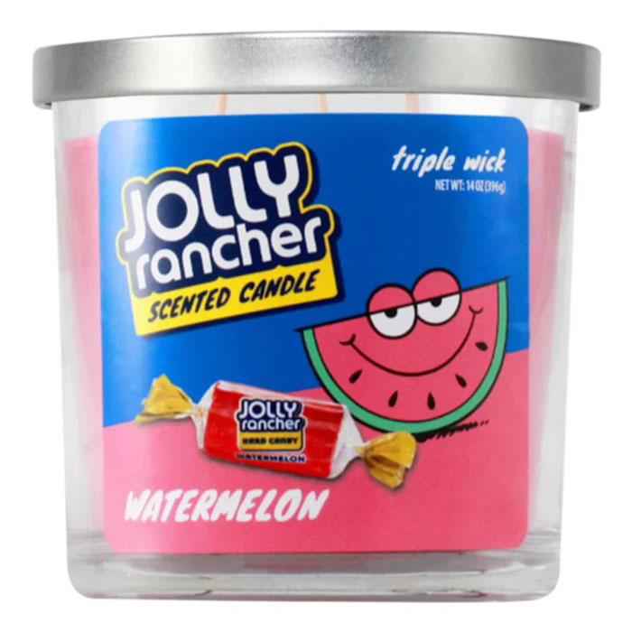 Jolly Rancher Watermelon Triple Wick Scented Candle