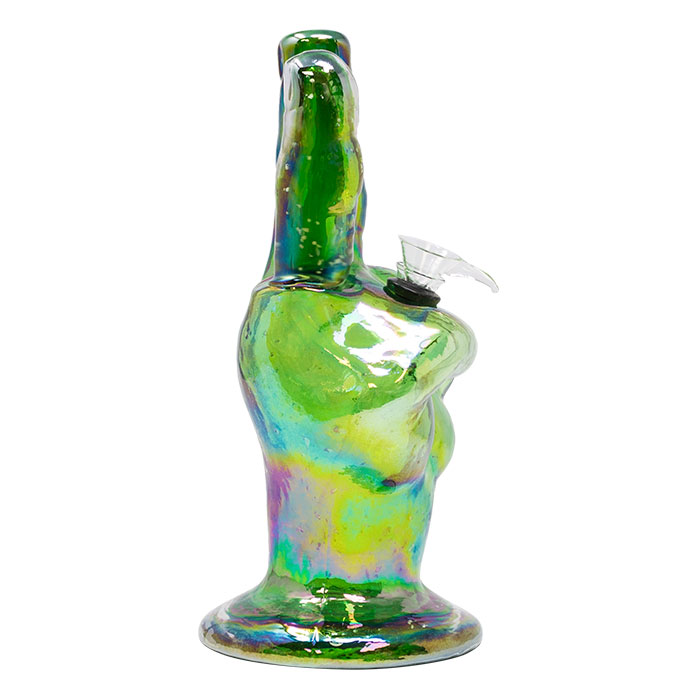 Green Victory 10 Inches Metallic Glass Bong