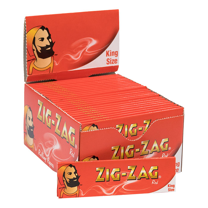 Zig Zag Red Kings Size Rolling Paper Ct 50