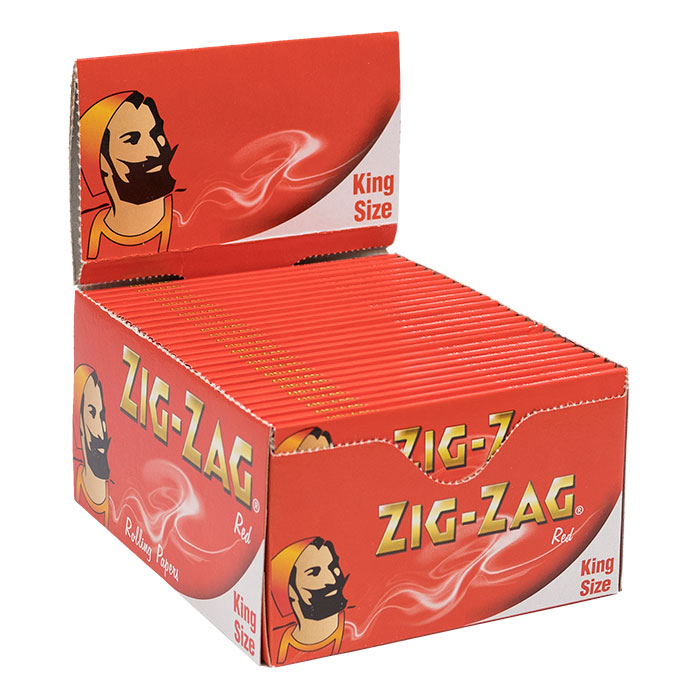 Zig Zag Red Kings Size Rolling Paper Ct 50