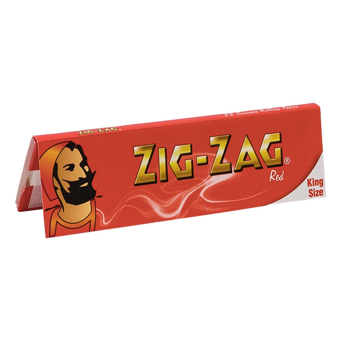 Zig Zag Red Kings Size Rolling Paper Ct 50