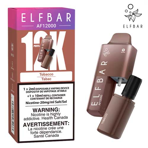 BC-Compliance Tobacco Elfbar AF12000 Disposable Vape Ct 5