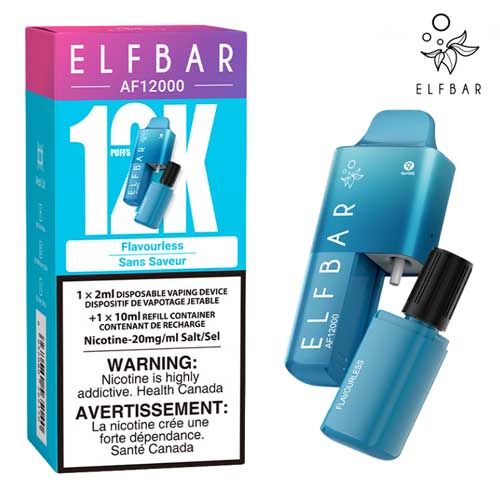 BC-Compliance Flavourless Elfbar AF12000 Disposable Vape Ct 5