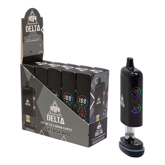 Black Mr Delta 510 Battery Cartbox Pro Fits Upto 2 Gram Carts Ct 5