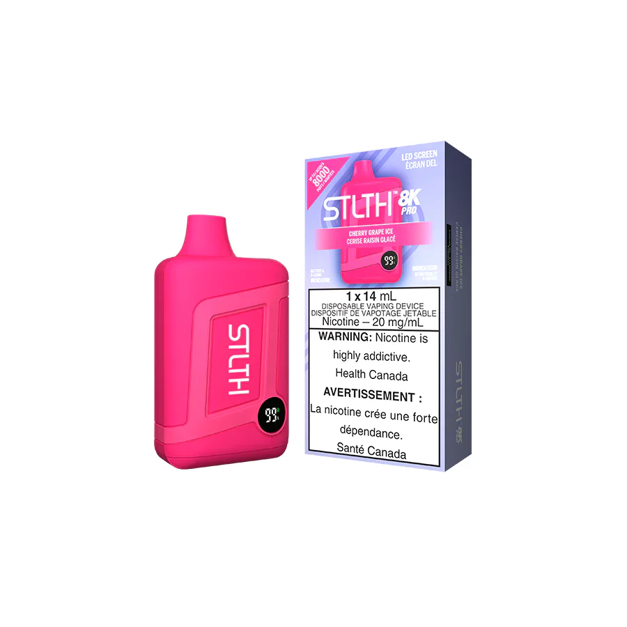 (Stamped) Cherry Grape Ice Stlth 8000 Puffs Disposable Vape Ct 5