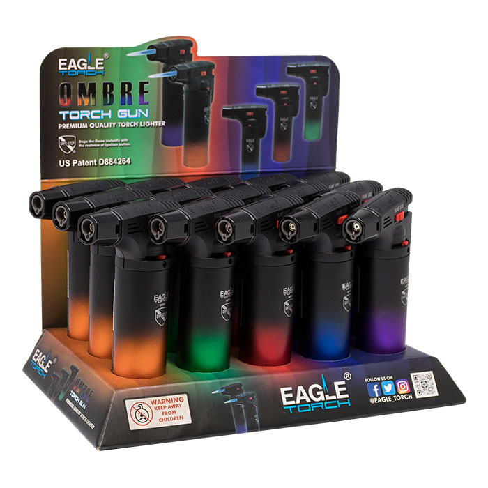 Eagle Torch Ombre Edition Torch Lighter Display of 15