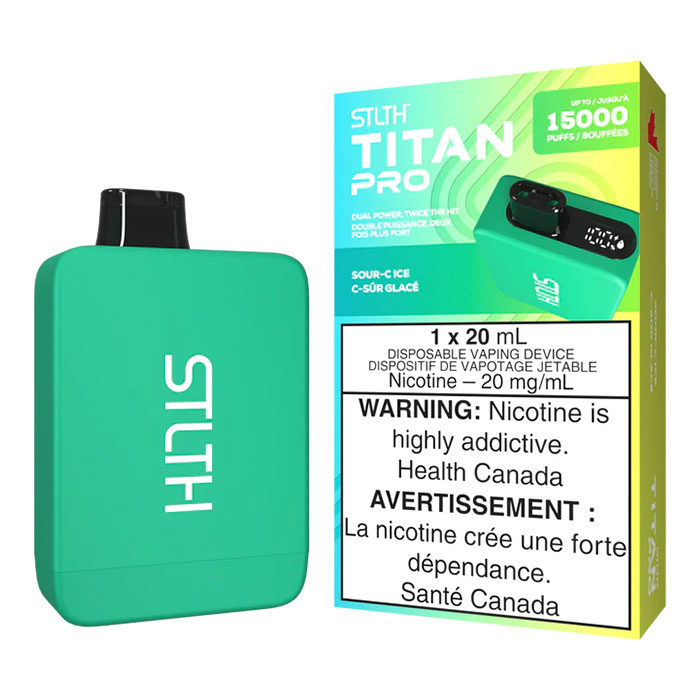 (Stamped) Sour-C Ice Stlth Titan 15000 Puffs Disposable Vape Ct 5