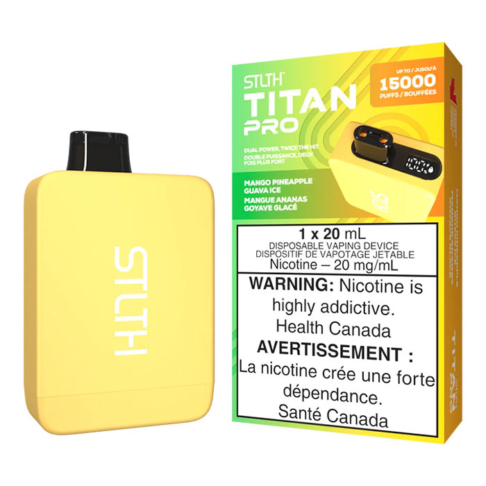 (Stamped) Mango Pineapple Guava Ice Stlth Titan 15000 Puffs Disposable Vape Ct 5