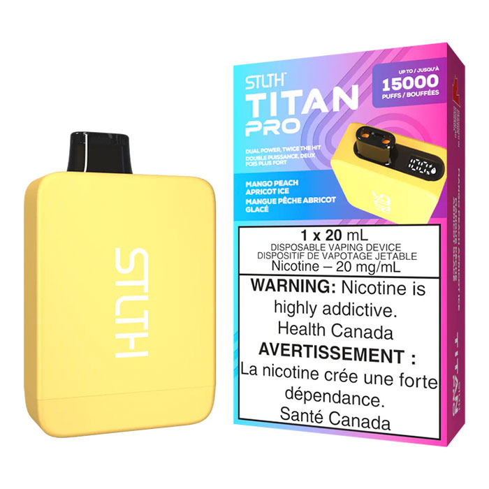 (Stamped) Mango Peach Apricot Ice Stlth Titan 15000 Puffs Disposable Vape Ct 5