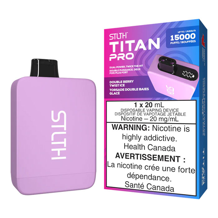 (Stamped) Double Berry Twist Ice Stlth Titan 15000 Puffs Disposable Vape Ct 5