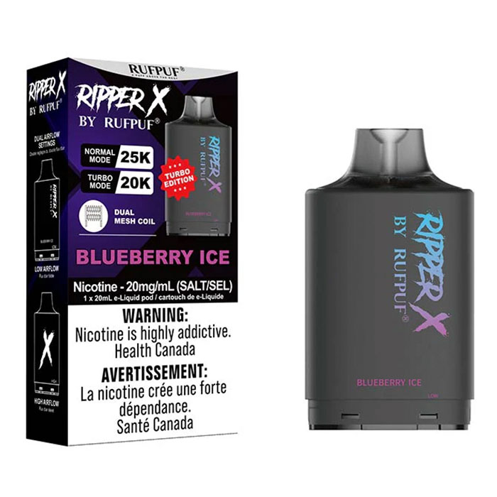 Blueberry Ice Ripper X 25000 Puffs Pod Ct 5