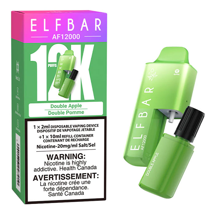 BC-Compliance Double Apple Elfbar AF12000 Disposable Vape Ct 5