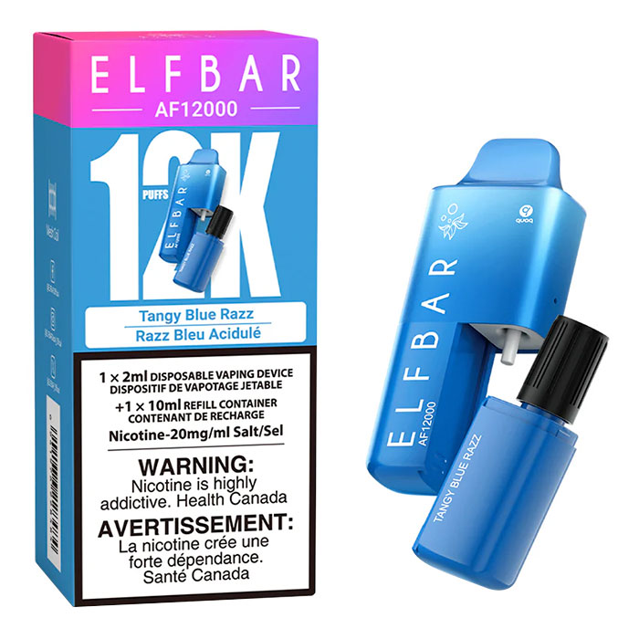 BC-Compliance Tangy Blue Razz Elfbar AF12000 Disposable Vape Ct 5