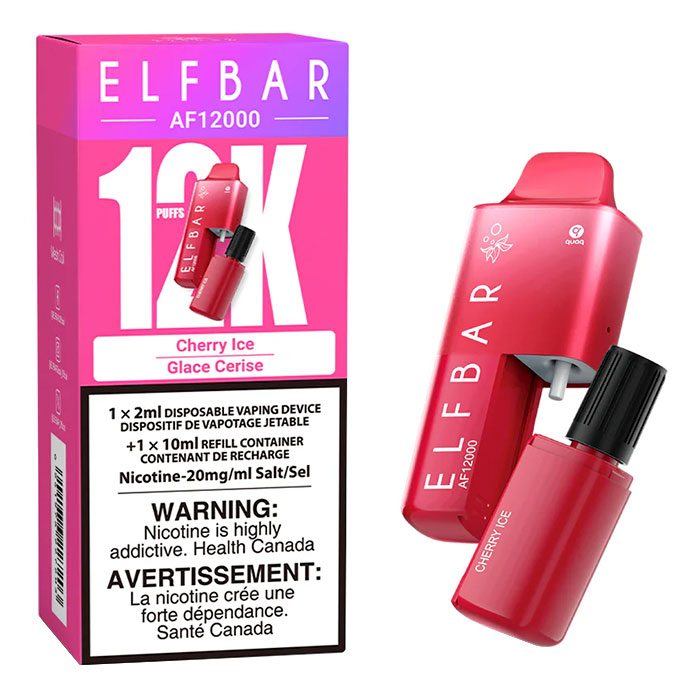 BC-Compliance Cherry Ice Elfbar AF12000 Disposable Vape Ct 5