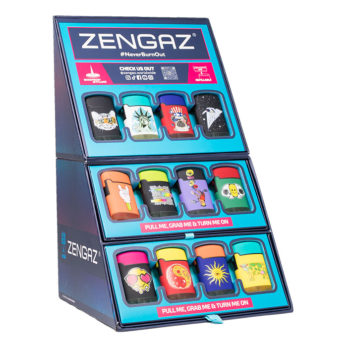 Wonderland Zengaz Cube Lighter Display Of 48