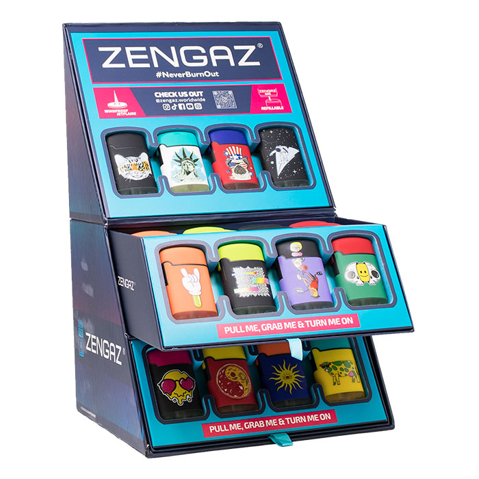 Wonderland Zengaz Cube Lighter Display Of 48