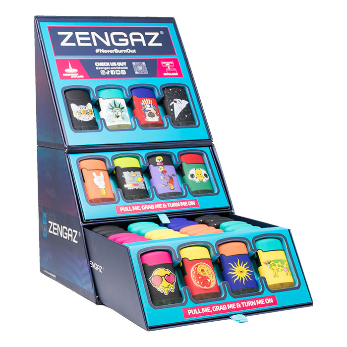 Wonderland Zengaz Cube Lighter Display Of 48