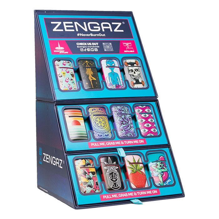 Ignite-O-Cube Zengaz Cube Lighter Display Of 48