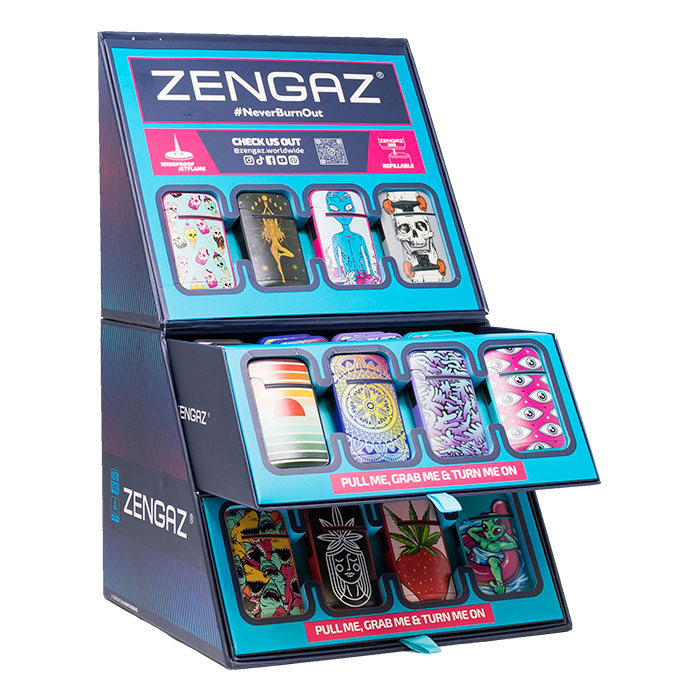 Ignite-O-Cube Zengaz Cube Lighter Display Of 48