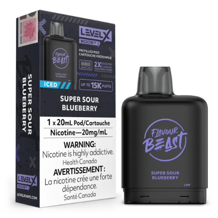 Blessed Blueberry Mint Flavour Beast 25000 Puffs Level X Boost G2 Pods Ct 6