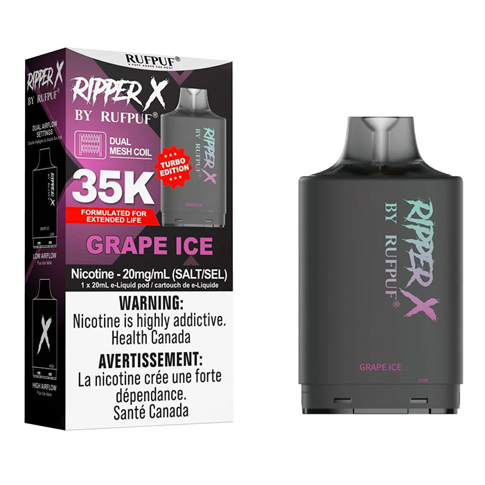 Grape Ice Ripper X Turbo 35000 Puffs Pod Ct 5