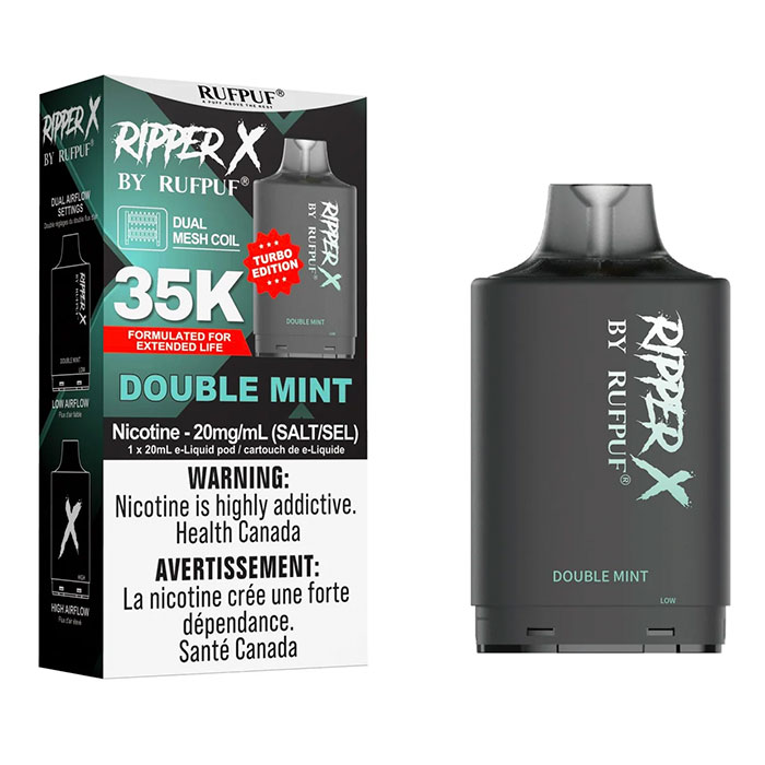 Double Mint Ripper X Turbo 35000 Puffs Pod Ct 5