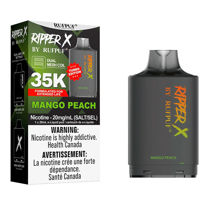 Mango Peach Ripper X Turbo 35000 Puffs Pod Ct 5