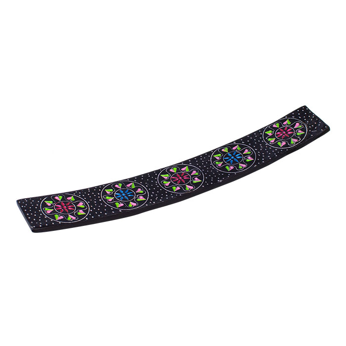 Floral Fantasy Curvy 10 Inches Soapstone Scented Stick Tray Ct-2