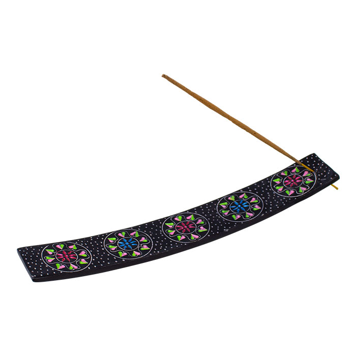 Floral Fantasy Curvy 10-Inch Soapstone Scented Stick Tray Ct-3