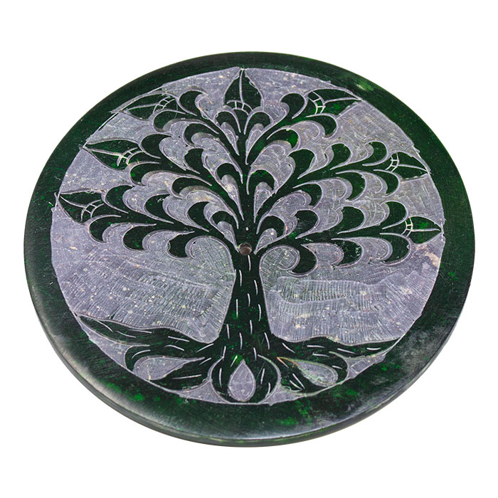 Regeneration Tree 4 Inches Soapstone Scented Aroma Plate Ct-2