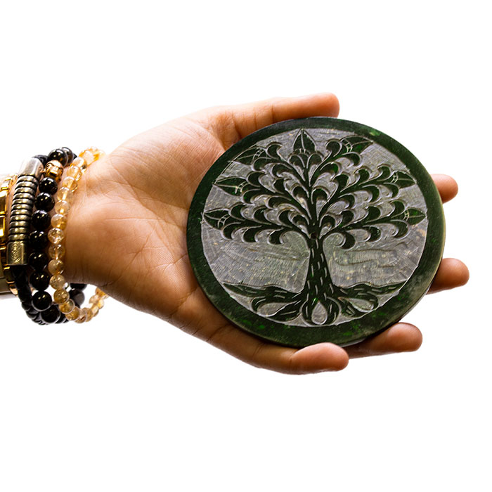 Regeneration Tree 4 Inches Soapstone Scented Aroma Plate Ct-2