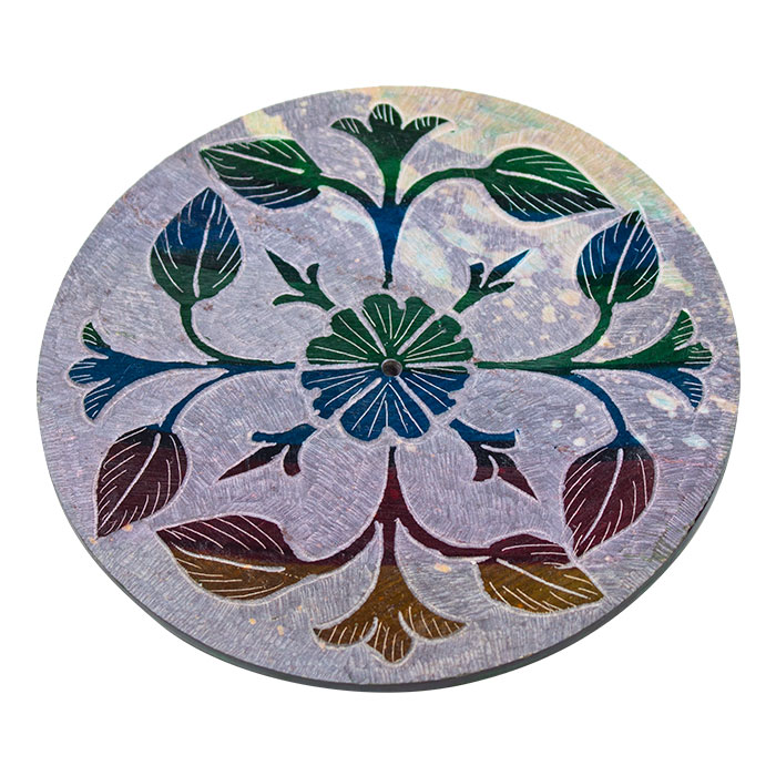 Petal Cascade 4 Inches Soapstone Scented Aroma Plate Ct-2